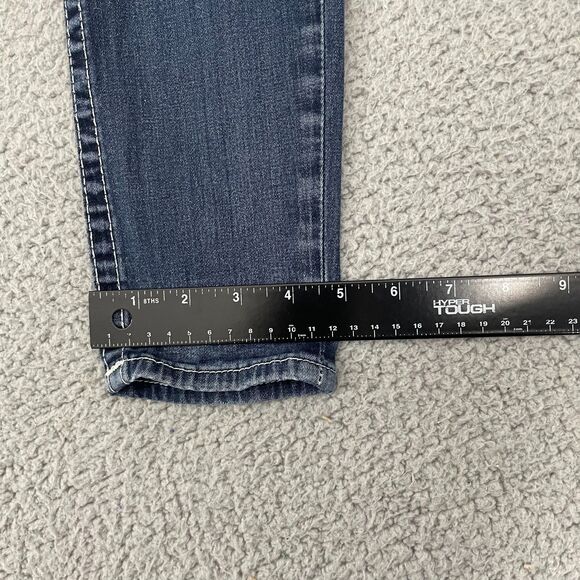 True Religion Skinny Jeans Women 27 Blue Dark Wash Low Rise Denim - Picture 10 of 12